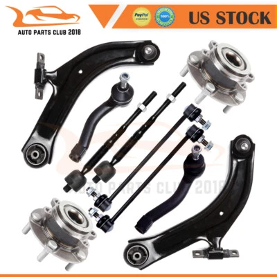 Front Lower Tie Rod End Sway Bar Wheel Bearning Hub Fits 2007-2012 Nissan Sentra Foto 1 de 4