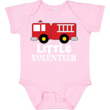 Inktastic Firefighter Childs Little Volunteer Baby Bodysuit Boys Girls Apparel