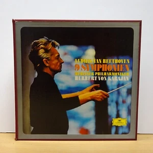 2721 065 BEETHOVEN The Nine Symphonies BERLIN PHIL KARAJAN DG STEREO 8LP BOX EX+ - Picture 1 of 9