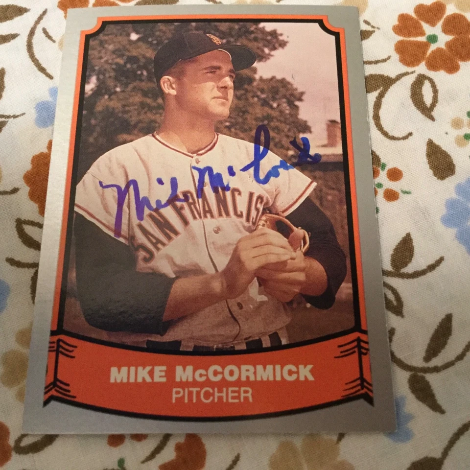 Tarjeta de béisbol 1988 Pacific Mike McCormick autografiada Giants Yankees Orioles #67 Foto 1 de 1