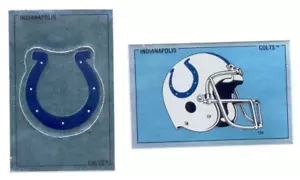 Set adesivi e foil logo Panini INDIANAPOLIS COLTS 1989 - Foto 1 di 1