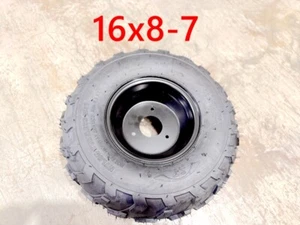 7 inch Wheel Rim Tyre Quad Bike ATV Buggy Gokart 3 Stud 16 X 8-7" Trike Project - Picture 1 of 3