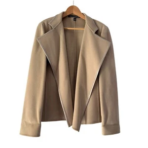 Giacca blazer Linda Allard Ellen Tracy donna 100% lana aperta davanti, taglia 16 - Foto 1 di 11