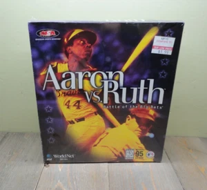 Aaron vs Ruth Battle Big Bats PC CD-ROM WIN95 Vtg 1997 Big Box Computer Game New - Picture 1 of 10
