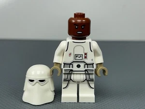 Snowtrooper 75320 75313 Star Wars LEGO Minifigure Reddish Brown Head - Picture 1 of 12
