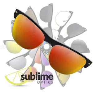 POLARIZED Metallic Red Replacement Lenses for Ray Ban Clubmaster RB4175 - Picture 1 of 5