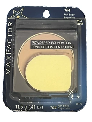 Max Factor International Powdered Foundation, 104 Rich Beige *READ DETAILS - Image 1 of 3