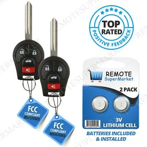 2 For Nissan Versa Sentra 2012 2013 2014 2015 2016 2017 Keyless Entry Remote Key - Picture 1 of 5