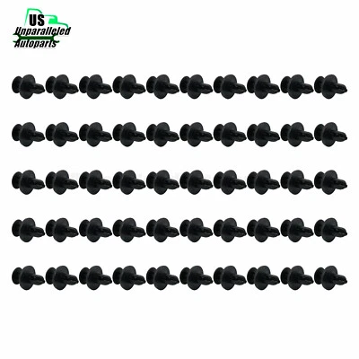 For Mitsubishi Subaru 50Pcs Bumper Fender Liner Push Clips MR288150 909130013 - Image 1 of 4
