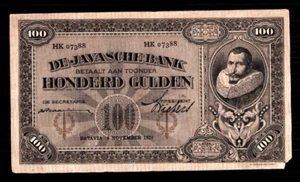 Países Bajos Indies 100 Gulden 1929 P-73c G+ - Imagen 1 de 2