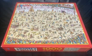 SELTENES 1000-TEILIGES PUZZLE WHERE’S WALLY? SPASS UND SPIELE IN ROM 1990 100% KOMPLETT - Bild 1 von 8