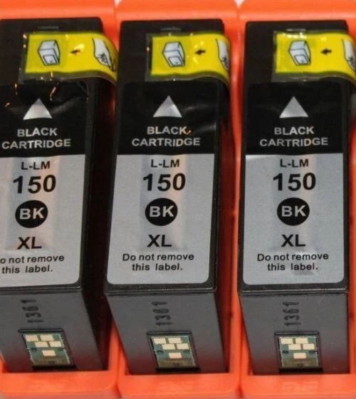 3 X Black H/Y Ink for Lexmark 150XL High Yield S315 S415 S515  14N1614 - Image 1 of 1