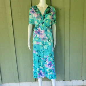 SOFT SURROUNDINGS Savior Maxi Dress in Lilac Amaryllis Floral Size 1X - Picture 1 of 4