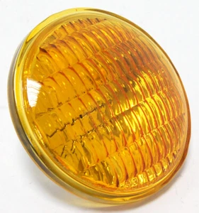 HardDrive 4.5 Inch Sealed Beams Amber Fluted 12V/35W Each For Harley 38-523 - Picture 1 of 1