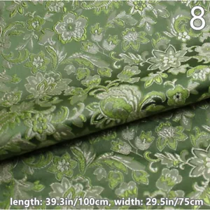 Fai Floreale Jacquard Tessuto Raso Damasco Broccato Abbigliamento Abito Cucito - Foto 1 di 21