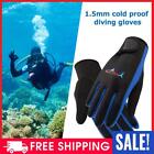 1.5mm Neoprene Scuba Diving Gloves Adult Underwater Gloves (Blue L)