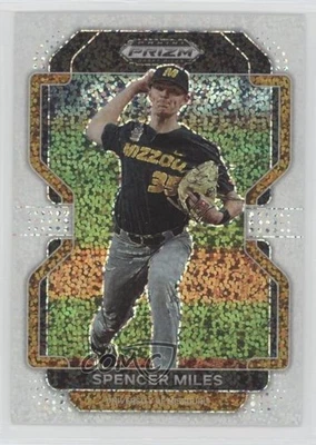 2022 Panini Prizm Draft Picks White Sparkle Prizm Spencer Miles #PDP136 - Image 1 of 2