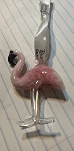 Busch Gardens Flamingo ornament glass pink flamingo figurine - Picture 1 of 7