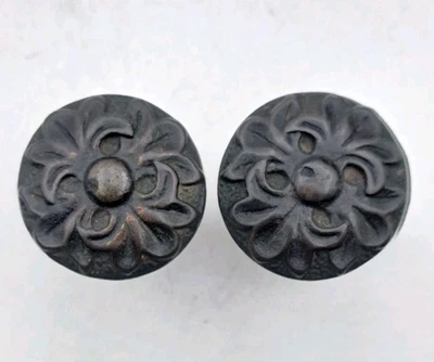 Antique Drawer Pulls Door Cabinet Handle Knobs Iron Vintage Furniture Hardware - Image 1 of 4
