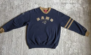 Vintage St Louis Rams Sweatshirt L Size Logo NFL Football LA RAMS - Picture 1 of 19
