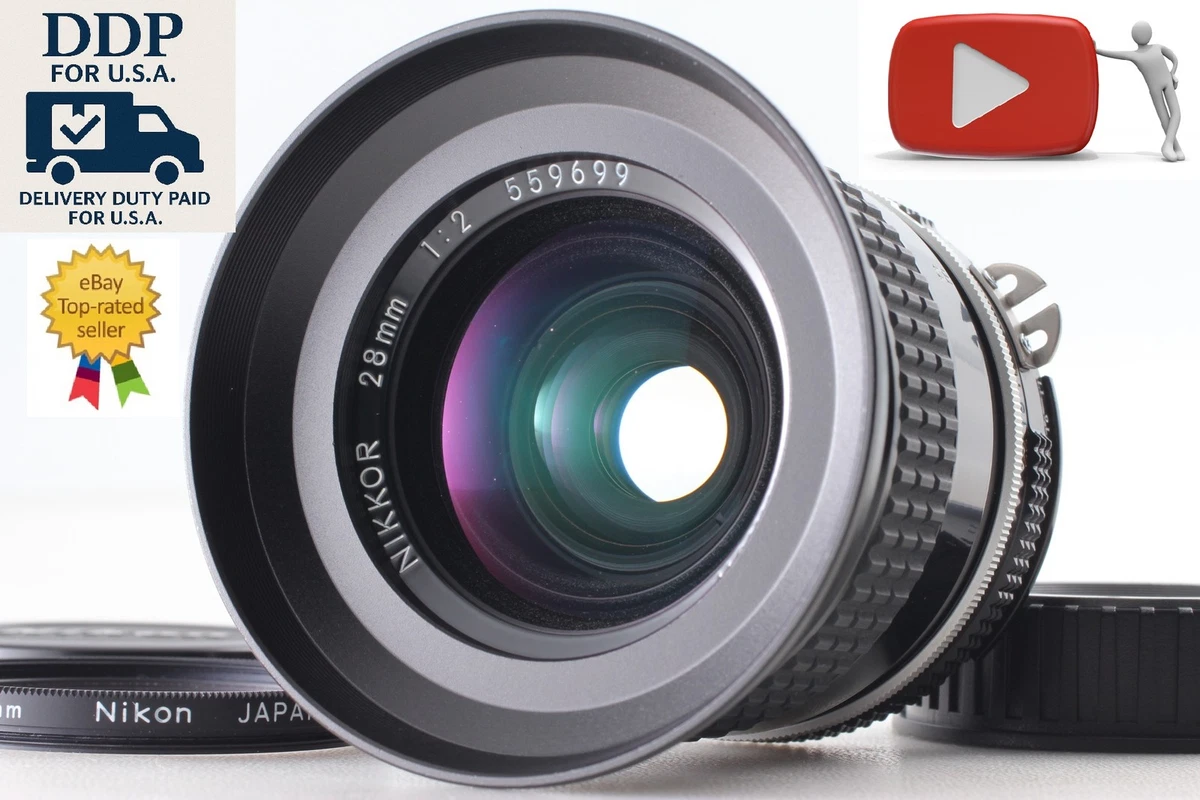 Nikon f/2 Camera Lenses 28mm Focal for sale - eBay