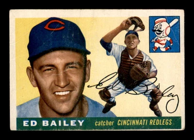 1955 Topps #69 Ed Bailey  VG/VGEX X3113923 - Image 1 of 3