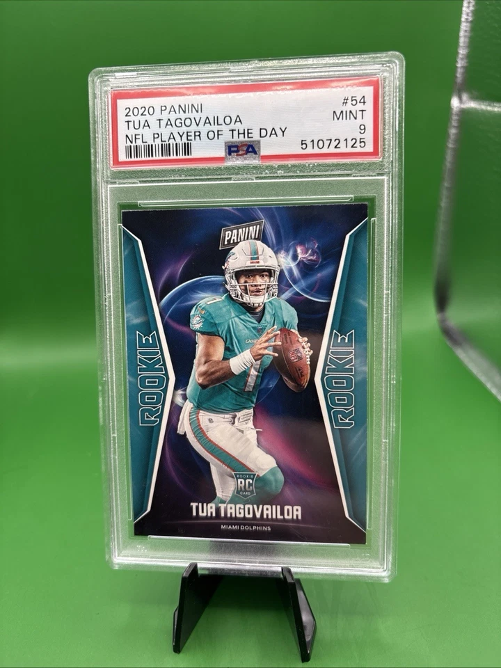 2020 Panini Player of the Day  Tua Tagovailoa RC ROOKIE  PSA 9 DOLPHINS - Image 1 of 1