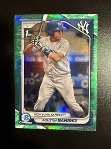 2024 Bowman Agustin Ramirez Chrome Lunar Glow Refractor 1st #BCP-85 - Picture 1 of 2