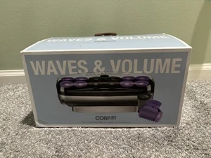 Conair Waves and Volume 12 Flocked Rollers Ceramic Infused Technology NEW IN BOX - Picture 1 of 6