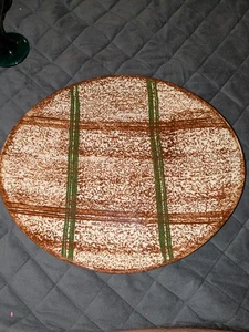 "Plato ovalado a cuadros rústico Southern Potteries Blue Ridge 13,75"" nuevo repuesto"  - Imagen 1 de 2