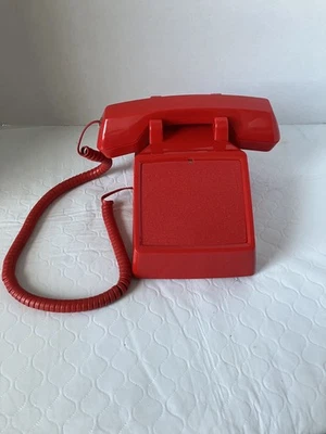 New Tech Industries  Red Corded Desk Handset No Outcall Dialing Model#NT-2500 - Image 1 of 4