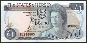 Jersey, States of Jersey, 1 pound, 1976, May sig., UNC - Picture 1 of 2