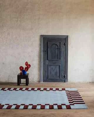 Hand Tufted Mulberry Sky Wool Rug Wool Rug 5x8 6x9 7x10 8x10 9x12 Hand Tuft Rug - Image 1 of 2