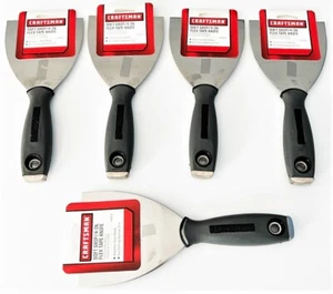 5 CRAFTSMAN 4" STAINLESS STEEL FLEXIBLE PUTTY KNIFE KNIVES DRYWALL SCRAPER 94818 - Picture 1 of 1