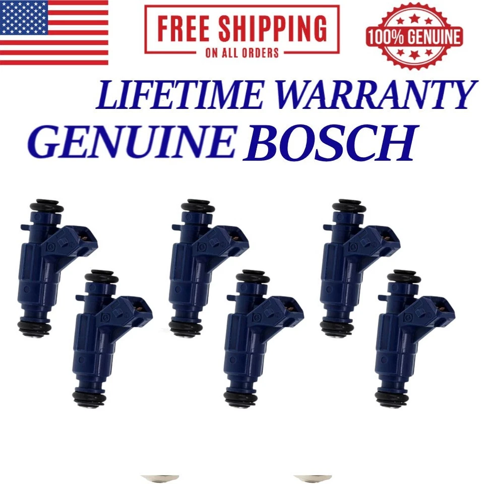 6X Inyector de combustible Bosch para Chrysler Crossfire 2 puertas 3,2 L 3200CC 195 Cu. In. V6 Foto 1 de 4