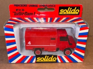 Solido Diecast #2133, MERCEDES BENZ, UNIMOG AMBULANCE FIRE TRUCK - Picture 1 of 3
