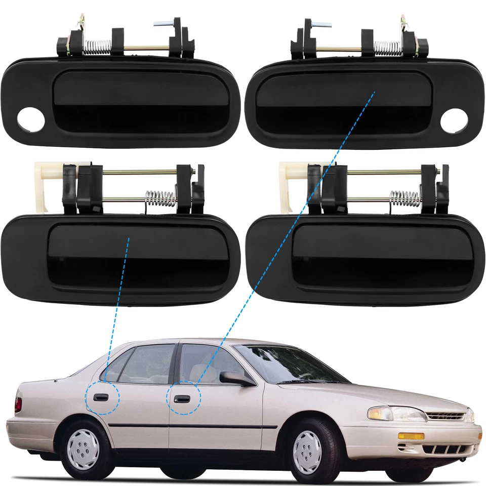 For 1992-1996 Toyota Camry Front Rear Left Right side 4 pcs Exterior Door Handle - Image 1 of 4
