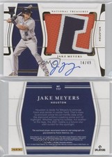 2022 National Treasures Material Signatures Gold /49 Jake Meyers Rookie Auto RC