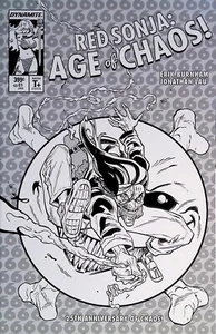 Red Sonja Age of Chaos #1 (2020, Dynamite) 1:21 Incentive ASM 300 Homage B&W - Picture 1 of 2