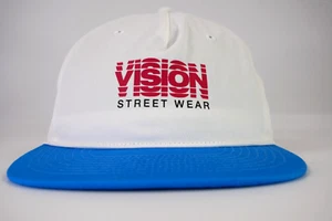 Vision Street Wear Mütze weiß Druckknopflasche verstellbar SELTEN Urban Skateboard Hypebeast - Bild 1 von 18