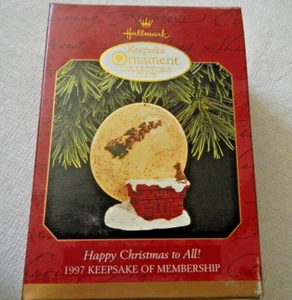 HALLMARK 1997 ORNAMENT - SAMMLERCLUB - FROHE WEIHNACHTEN FÜR ALLE! ANCLIP-ON - Bild 1 von 10