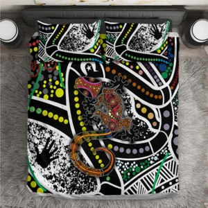 Aboriginal Lizzard Pattern Dot ArtDoona CoverTS04 - Imagen 1 de 8