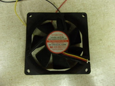 EverCool Ball Bearing Cooling Fan EC8025M12CA *FREE SHIPPING* - Image 1 of 2