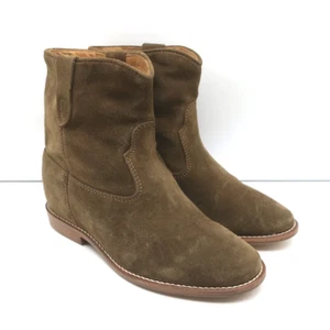 Botas al tobillo Isabel Marant Crisi Marrón Gamuza Talla 36 NUEVAS - Imagen 1 de 10