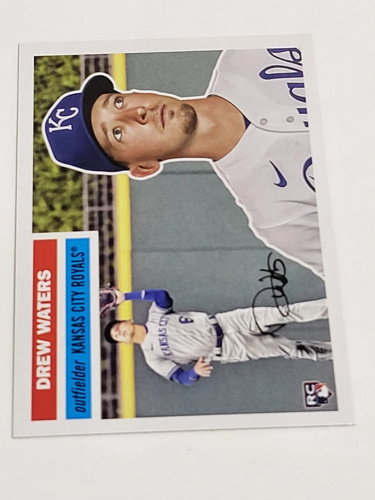 2023 TOPPS ARCHIVES BASEBALL 1956 TOPPS ROOKIE CARD DREW WATERS #89