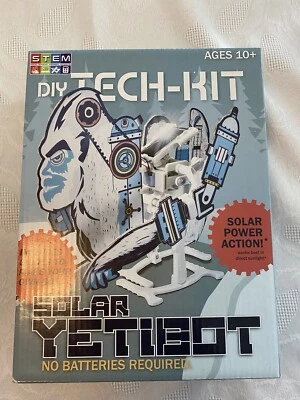 DIY Tech Kit Solar YetiBot - Build Your Own Yeti Robot Solar Powered Action New - Image 1 of 2