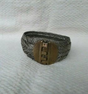 ANTIQUE GREEK HAND-WROUGHT SILVER BRAIDED BRACELET BEFORE 1800 y - Picture 1 of 7
