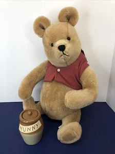 18” RARE R. John Wright Life Size Winnie The Pooh Teddy Bear Honey Pot MINT BOX - Picture 1 of 12