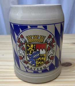 Vintage German Beer Stein Bayern Crest Coattails Of Arms .5 Liter Made W Germany - Picture 1 of 12
