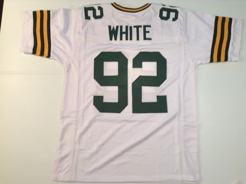 UNSIGNED CUSTOM Sewn Stitched Reggie White White Jersey - M, L, XL, 2XL Cover